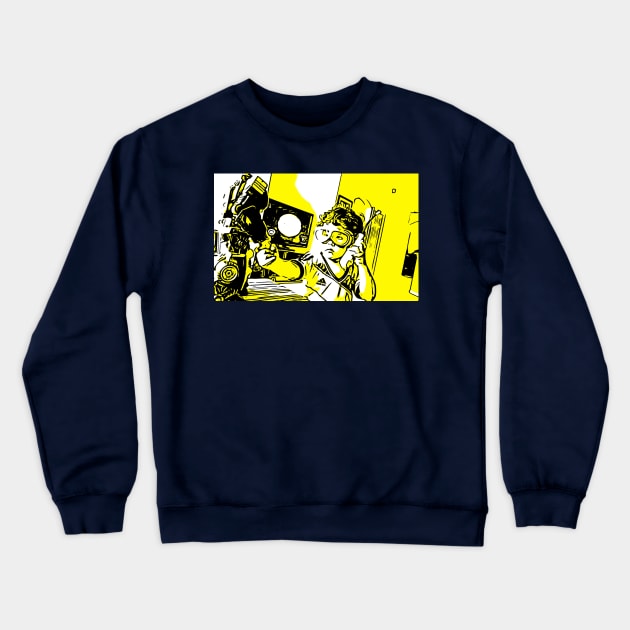 YELLOW EXploRATion Crewneck Sweatshirt by All IN CREATIONS